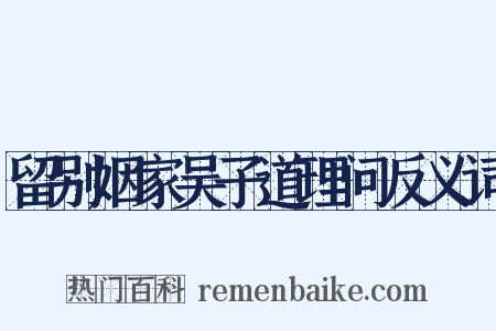留别姻家吴子道理问反义词是什么意思的图片
